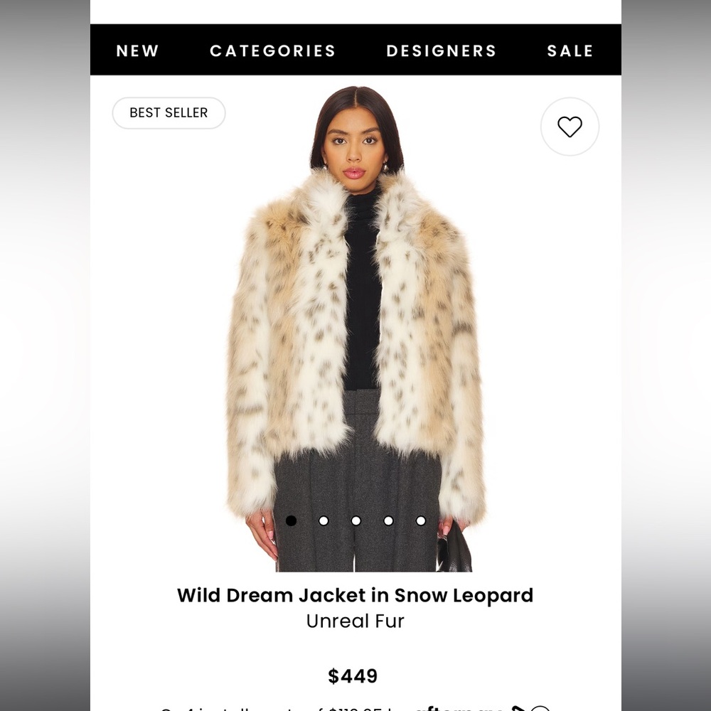 One Teaspoon Faux Fur Coat